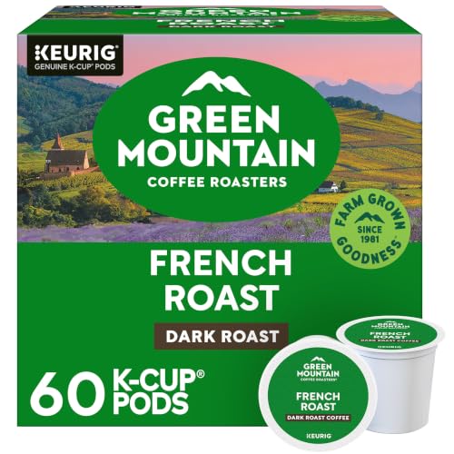 Image of Green Mountain Coffee Roasters French Roast Keurig K-Cup Pods, Dark Roast Coffee, 60 Count (6 Packs of 10)