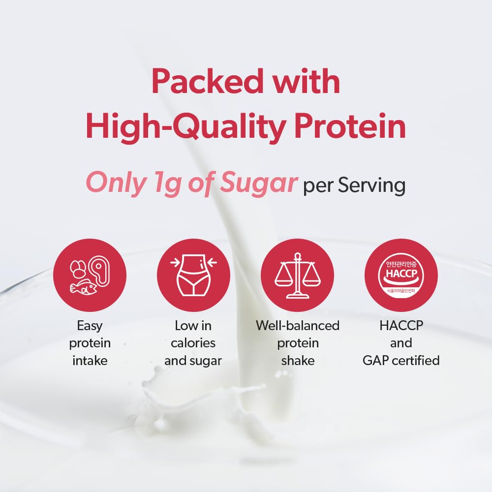 Proteinpick Grain & Sweet Potato Protein Shake Mix, High Protein Meal Replacement, Low Sugar (1g), Five Grains Flavor, Korean Grain Powder Drink, 7 Single-Serve Pouches