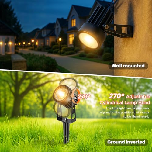 LightingWill Garden Lights Mains Powered with Timer and Photocell Sensor, 8 Pack LED Outdoor Spotlight, 3000K Warm White, IP65 Waterproof Low Voltage Garden Lights for Lawn, Path, Patio, Driveway 8 LightingWill Garden Lights Mains Powered with Timer and Photocell Sensor, 8 Pack LED Outdoor Spotlight, 3000K Warm White, IP65 Waterproof Low Voltage Garden Lights for Lawn, Path, Patio, Driveway - Image 8