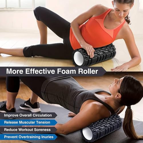 Faszienrolle Wirbelsäule, Massagerolle, Fazienrolle Rücken Wirbelsäule, Faszienrolle Rücken Zur Muskelverspannungen Lindern, Massagerolle für Rücken Wirbelsäule Rücken Beine (30 * 10cm)