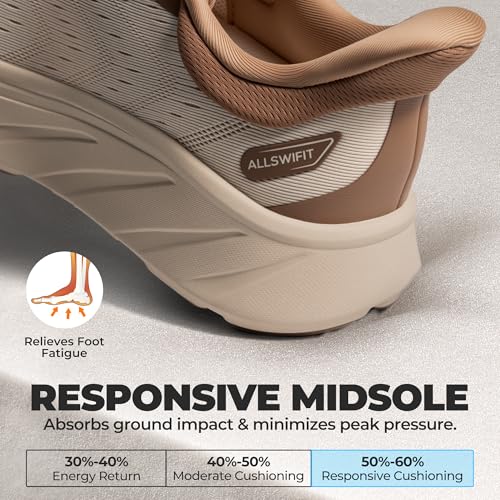 Women's Slip On Walking Shoes Hands Free Running Tennis Non-Slip Comfortable Workout Gym Breathable Lightweight StediBase Fashion Sneakers4