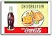 Eat Cheeseburger Drink Coca Cola Vintage Art/Ads fridge magnet - Aimant de réfrigérateur