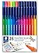 Produktbild Staedtler Triplus Color 323 TB26 Fasermaler, stabile Spitze, Strichbreite 1.0 mm, leicht auswaschbar, Etui mit 26 farblich sortierten Fasermalern