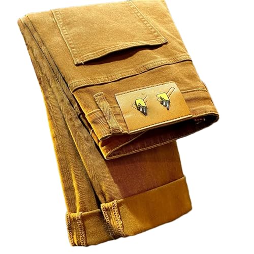 Jeans d'automne en denim décontracté pour homme coupe stretch confortable