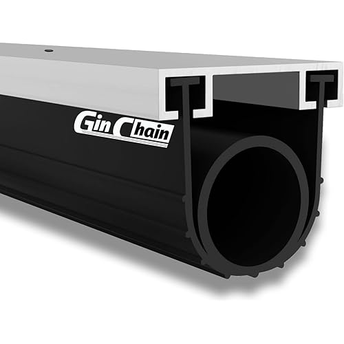 Garage Door Bottom Seal with Aluminum Track Retainer – 10ft Garage Door Weather Stripping Bottom Seal Track, Pre-Drilled Retainer Kit, Fits 8-20FT Garage Doors(1.57" Wide)