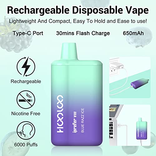 HOOLOO-Disposable-Vape-Pen-E-Cigarette-Starter-Kit-Prefilled-Vape-Juice-No-Nicotine
