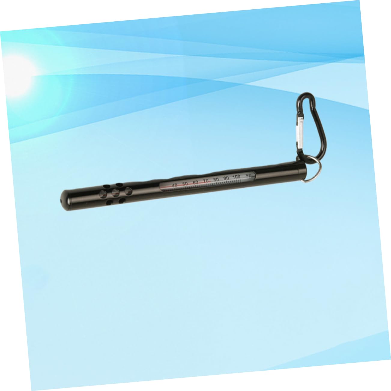 FRCOLOR 3pièces Thermomètre De Portable Noir Mesure De Température De Eau Fahrenheit Et Celsius Outil Pratique Pour Pêcheurs Plein Air