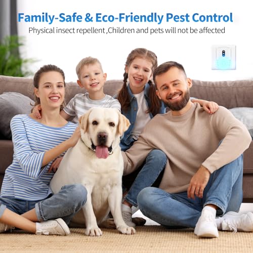 2026 Cvtayn Upgraded Ultrasonic Pest Repellent Indoor Repeller, Mouse Traps, Repellent Roach, Mouse, Bugs, Mosquito, Mice, Spider, Ant, Rodent Repellent Ultrasonic Plug in, 3 Mode Switching, 6 Packs - Image 6