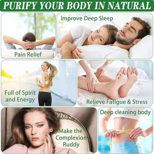 Image of GROOTS Premium Foot pads, Foot Patches Stress Relief Patch Solution, Toxin Remover cleansing , Pain Relief ,Weight Loss Sleep Patch for Detoxification, For Men & Women (1 BOXES = 20 Patches) (pack of 1)