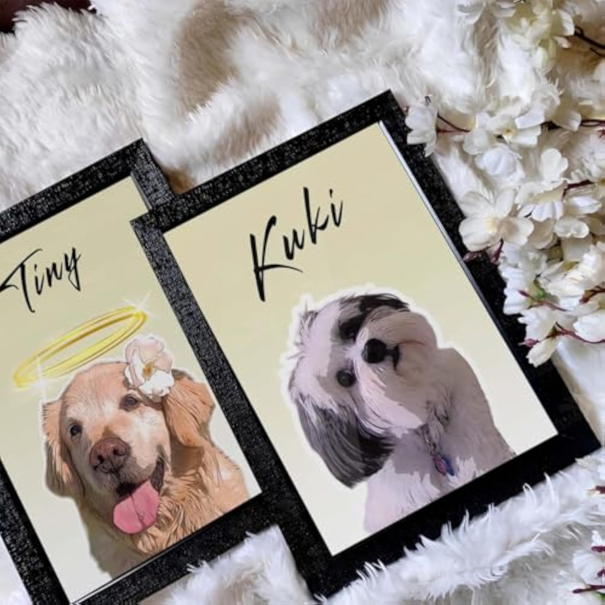 Personalized Custom Pet Portrait Frame with Clear Background