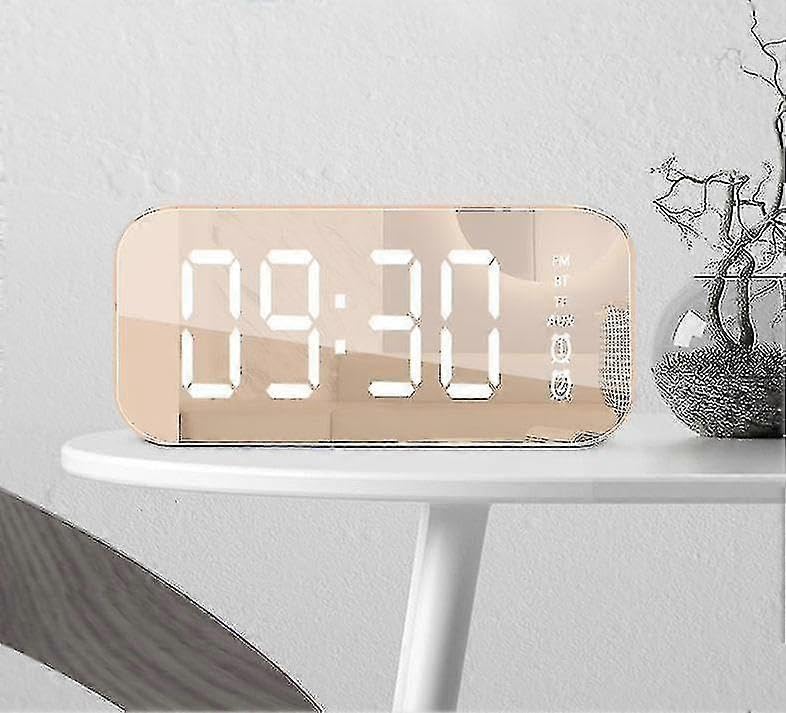 Haut-parleur Bluetooth avec réveil numérique LED et lampe - 2