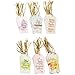 Inspirational Gift Tags with Ribbon, 6 Kraft Watercolor Designs (72 Pieces)