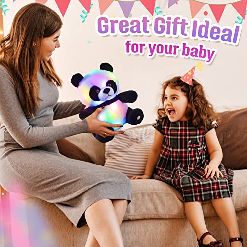Bstaofy Light Up Panda Stuffed Animal Led Panda Bear Soft Plush Toys Glow In Dark Bedtime Companion With Night Lights Birthday For Toddler Kids, 12'' #TOP3