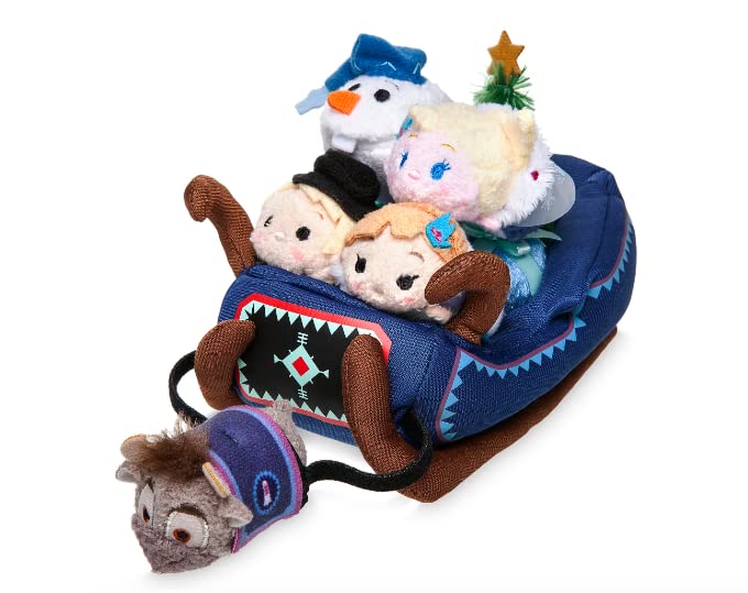 Di Olaf's Adventures Micro TSUM TSUM Kristoff Sven Anna Elsa Traîneau souple