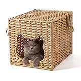 AELS Handwoven Small Cat Bed Cave for IKEA Kallax Shelf, 13