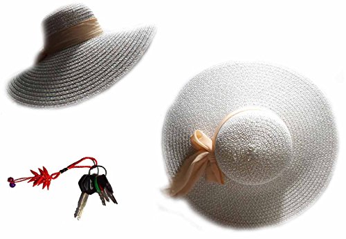 Chapeau crème femme en hommage au savoir-faire italien avec large aile de 14cm