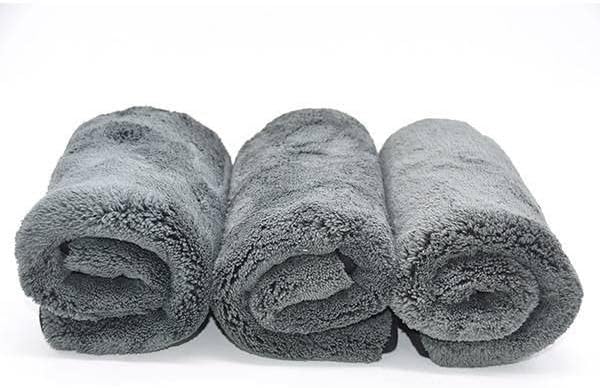 microfiber car cleaning cloth microfibre towel upgraded 1200gsm ultra -thick car drying towel microfiber cloth for car and home polishing washing and detailing 16x16 (grey)(40x40cm) |(1 pack)