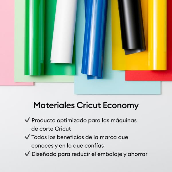 Image of Cricut Value Permanent Vinyl-Rainbow Sampler (12in x 12in Sheets) (Pack of 450)