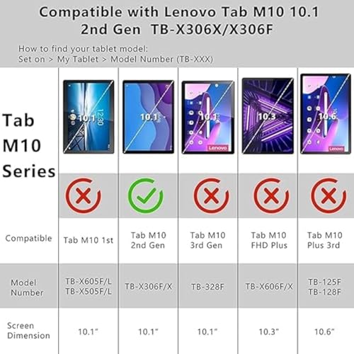 Image of Tempered Glass Screen Protector for Lenovo Tab M10 HD 2nd Gen TB-X306X / Smart Tab M10 HD 2nd Gen TB-X306F (10.1 inch inch)