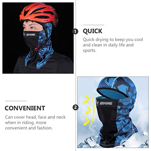 CLISPEED Balaclava Completa Rosto Capa de Arrefecimento de Verão de Seda Gelo UV Proteção Solar Resp