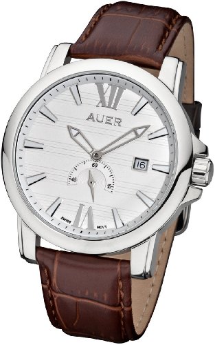 Montre pour Hommes AUER 193 et son Bracelet Cuir Marron d'Exception