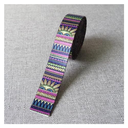Nylon Webbing Belt，Heavy Cotton Webbing， 5 Yards Width 1 Inch 25mm Webbing Belt Straps Rope Dog Pet Collar Leash Harness Backpack Bag Garment Sewing DIY Purse Accessory Webbing Strap(Ethnic Style B)