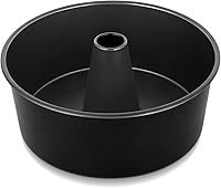 Vista 9 de TeamFar Molde redondo de 10 pulgadas para tarta de comida de ángel, molde para pastel antiadherente con núcleo de acero inoxidable para pastel