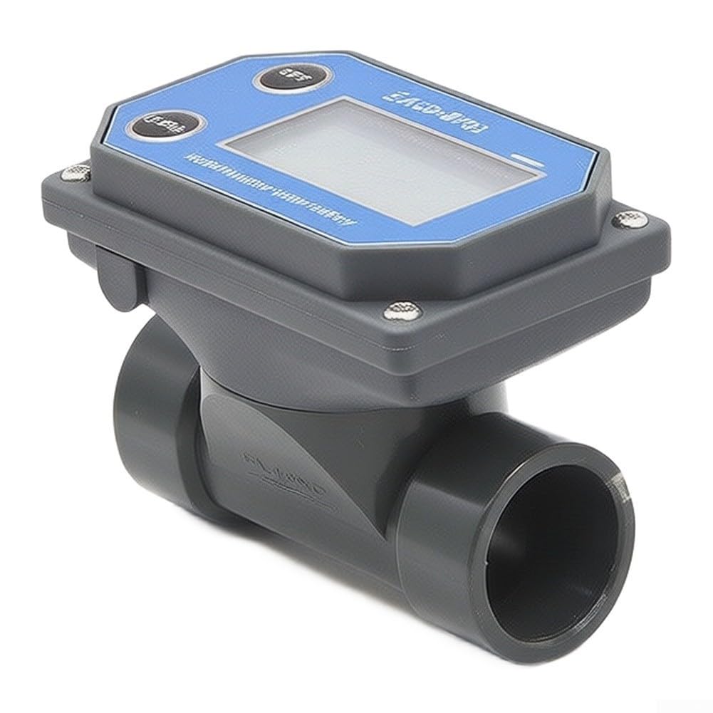 Contador de agua digital DN15 LCD UPVC 5-100L/min (DN15 Wired)