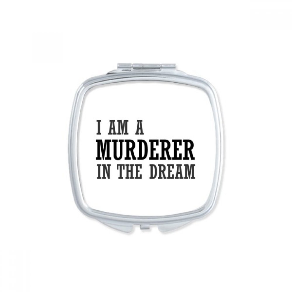 Miroir de poche à la main multicolor Je suis Un Assassin idée cadeau mignon