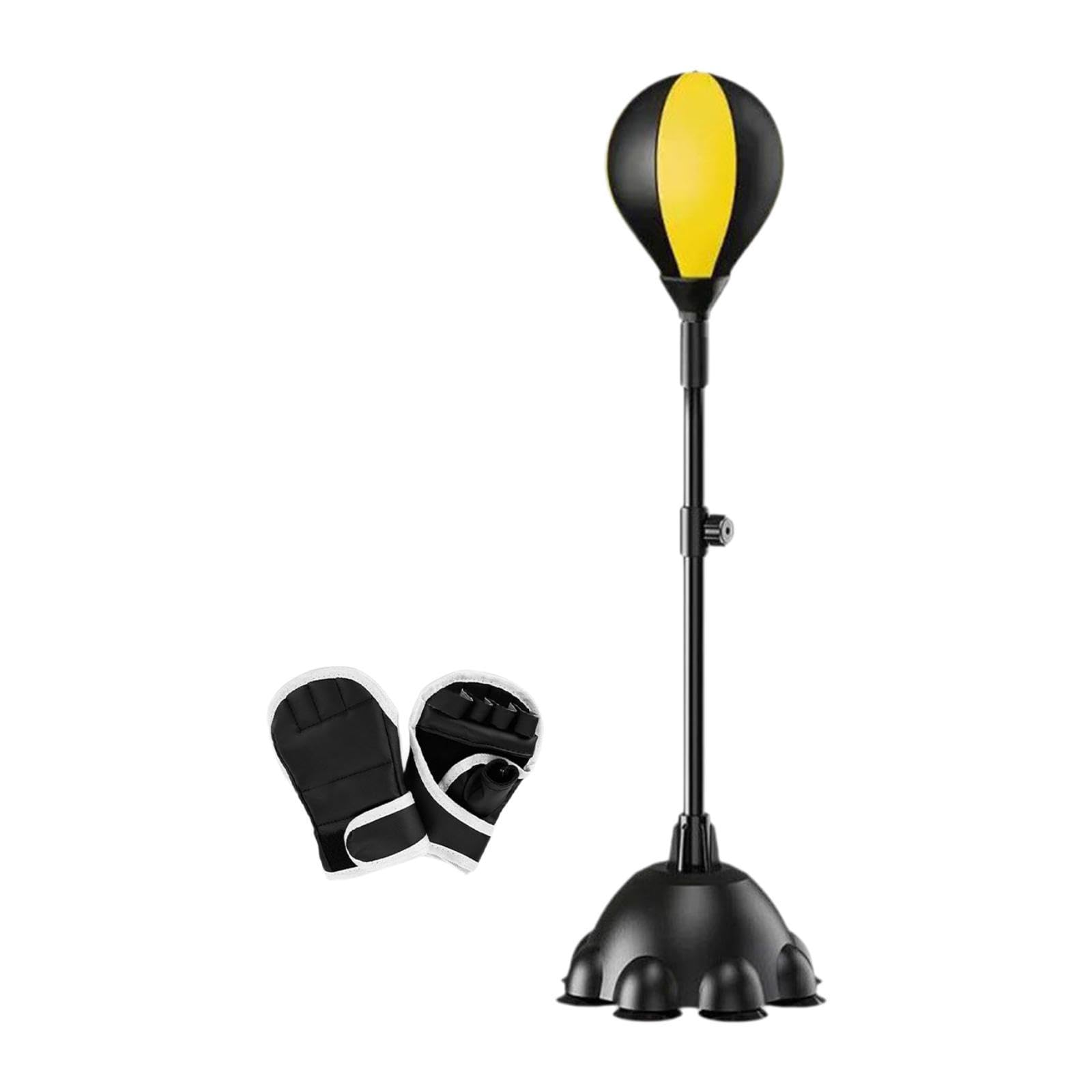 Boxing Ball Accessories Sandbag Reaction Ball for Gym Practice Indoor Black and Yellow-image-49
