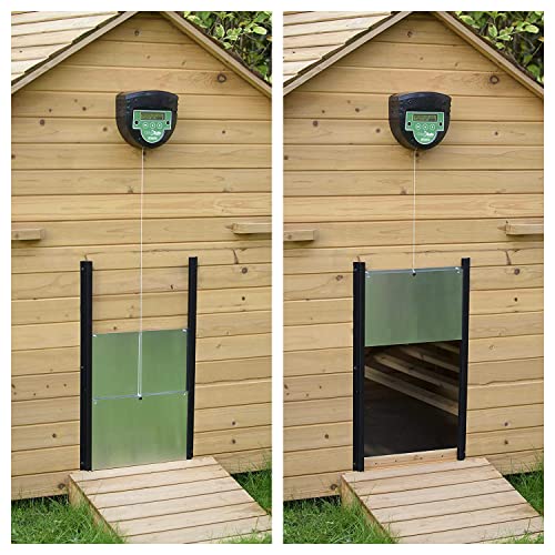 ChickSafe ADVANCE, Automatische Hühnertür | Hühnerklappe mit Schiebetür | Hühnerstall Türöffner mit Lichtsensor, Display… – Bild 3