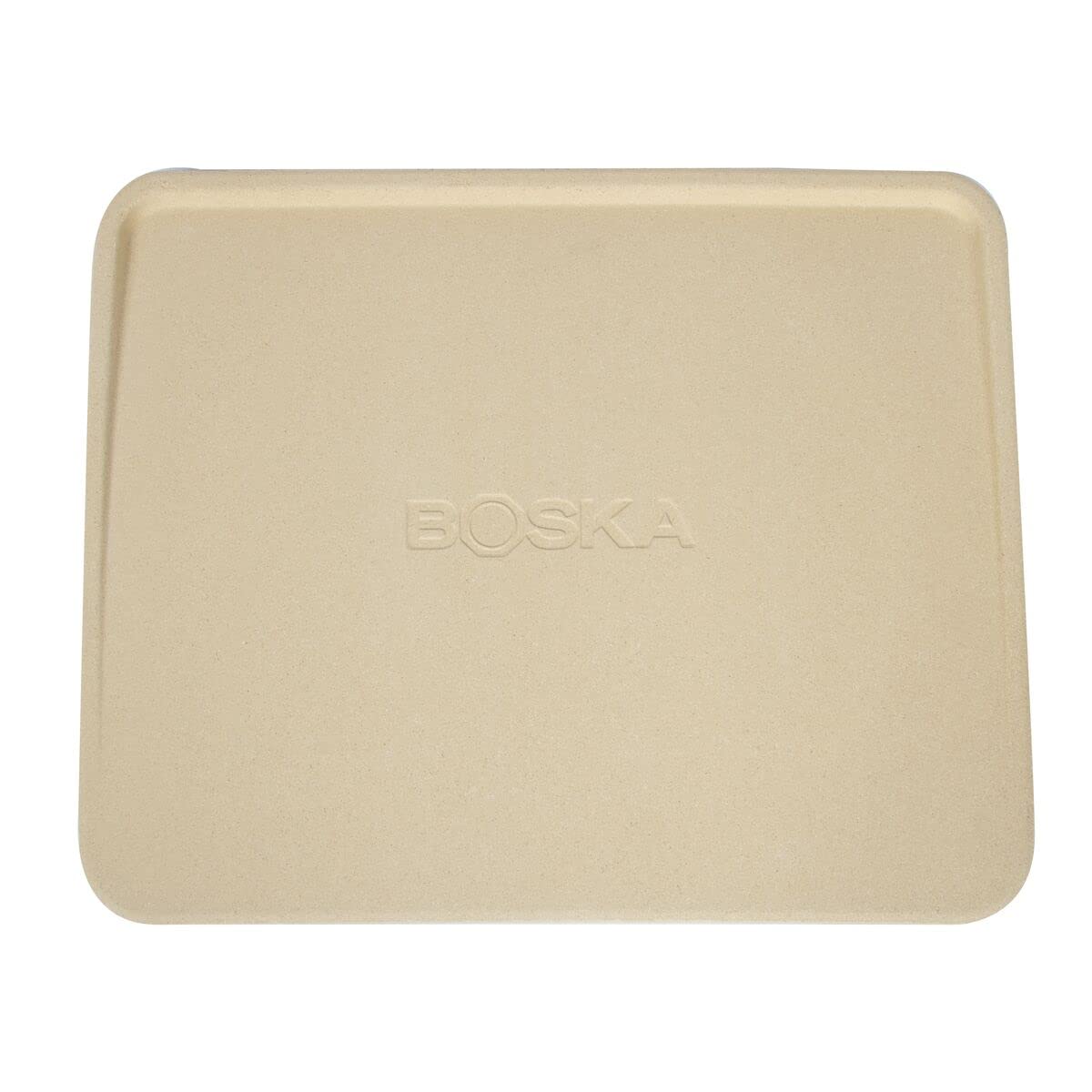 Boska Pizzastein Deluxe Rechteckig/Für den Backofen und der Grill/Pizzen in Steinofenqualität/Schöner erhöhter Rand/Cordierit / 32x40 cm