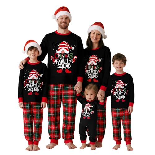 Onyagin Family Christmas Pajamas Matching Sets Xmas Holiday Pjs Plaid Sleepwear Outfits For Dog...