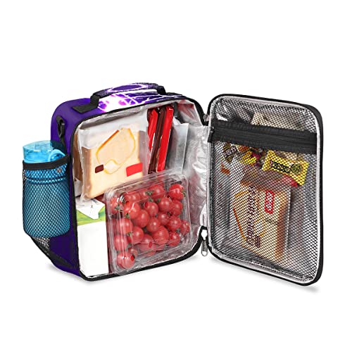 Tropicallife Circle Electric Lighting Reusable Insulated Lunch Box, Kids Tote Bag For School Office Work Picnic Beach Hiking #TOP3