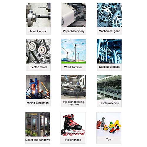 Fafeicy 4-teiliges Industrie Kegelrollenlager Set 32004 (2007104E) für Werkzeugmaschinen, Papierherstellungsmaschinen und mechanische Anwendungen