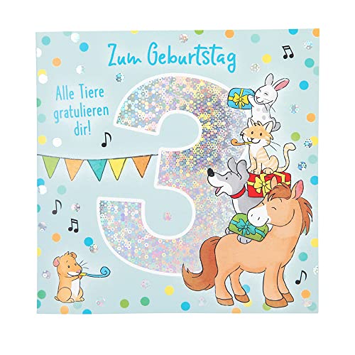 Depesche Musik-Geburtstagskarte Zum 8. Geburtstag – Mit Song 'Oh Wie Ist Das Schön', 15,5 X 15,5 Cm
