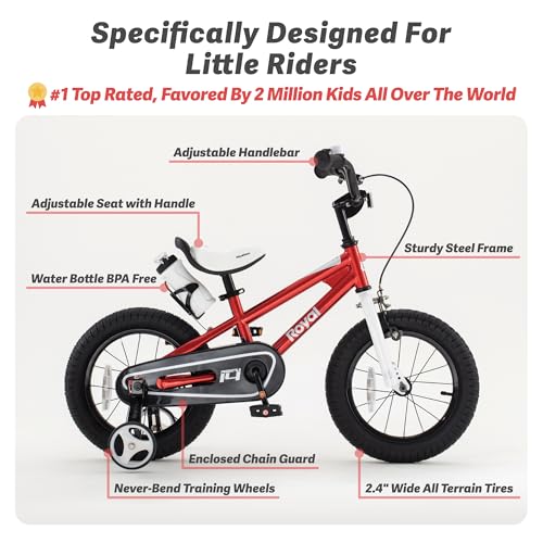 image for RoyalBaby Freestyle Kids Bike Boys Girls 16 Inch BMX Childrens Bicycle