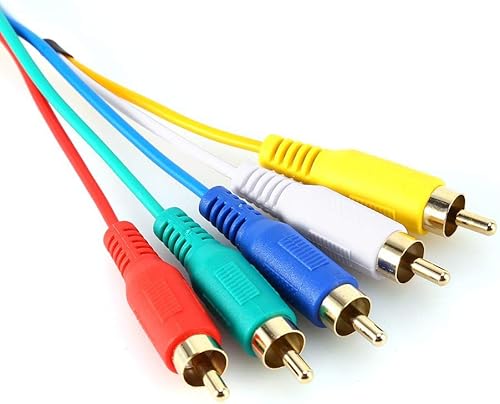 Miniatura 5 de Zerone Cable HDMI a cable de 5 pies  4.9 ft, HDMI HD 1080P macho a 3 AV Audio Video Converter Cable adaptador para TV, video y audio doméstico