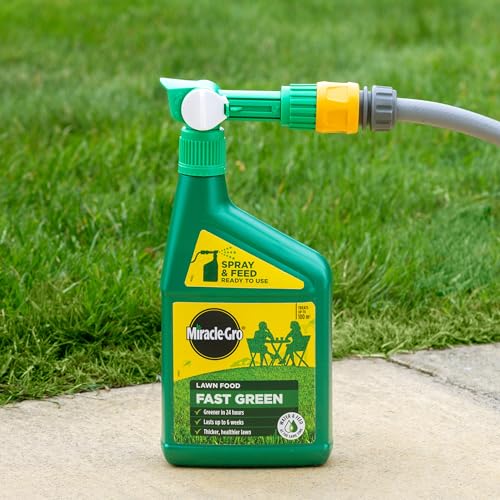 Miracle-Gro EverGreen Fast Green Spray & Feed, Liquid Lawn Food, 1 Litre - 3