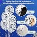 50th Blue Birthday Balloons Decorations, 15PCS Navy Blue Silver 50th Birthday Balloons for Men Women 50 Anniversary Birthday Party Decor Latex Inflatable Clear Confetti Balloon Indoor Outdoor Supplies