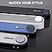 GOgroove Computer Speaker Mini Soundbar - USB Powered PC Sound Bar with Easy Setup Wired AUX, Stereo Audio, Microphone Port, Volume Control Knob, Under Monitor Design for Desktop (White)