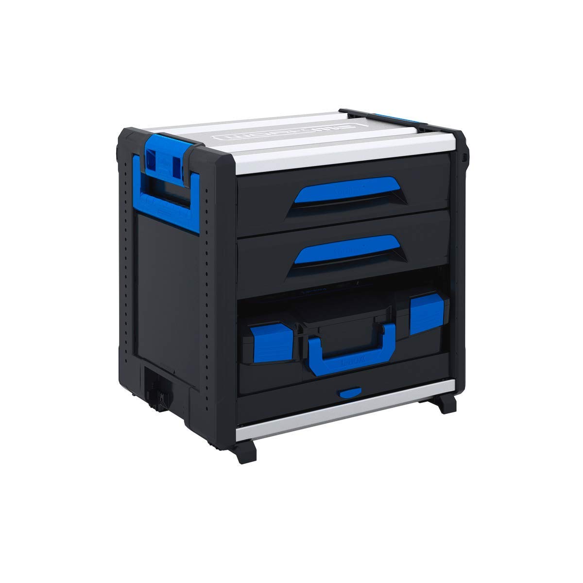 Sortimo Module WorkMo - 2 tiroirs H6 et tiroir de valise pour L-BOXX 136 G4 et mallette en métal - Extension complète pour un accès rapide - Système de rangement modulaire pour atelier et chantier -