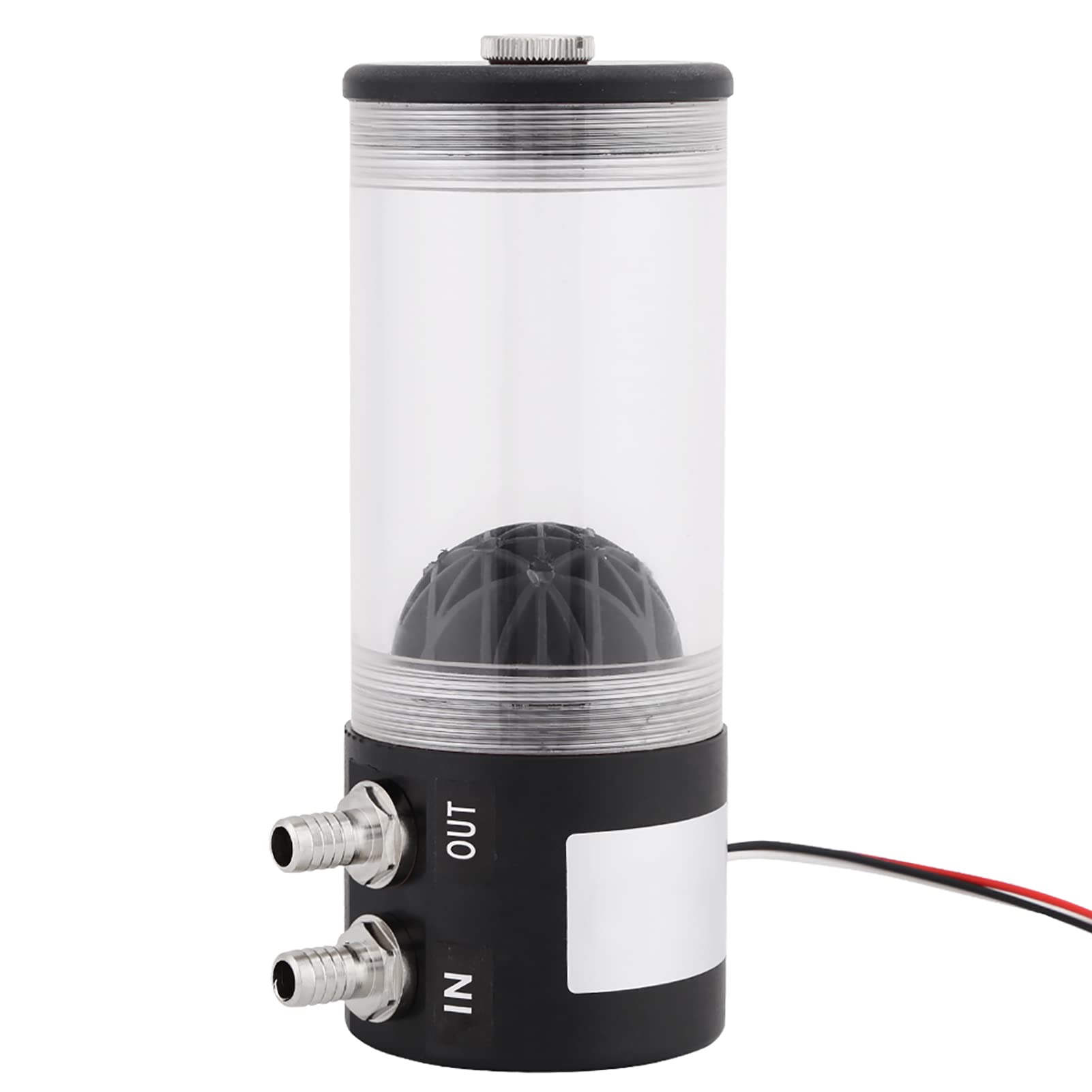 Kit de tanque con bomba de refrigeración por agua de 500 l/h, 10 W, CC 12 V; integrado de refrigeración líquida con conector de 3 pines; enfriador de CPU ultrarruidoso de