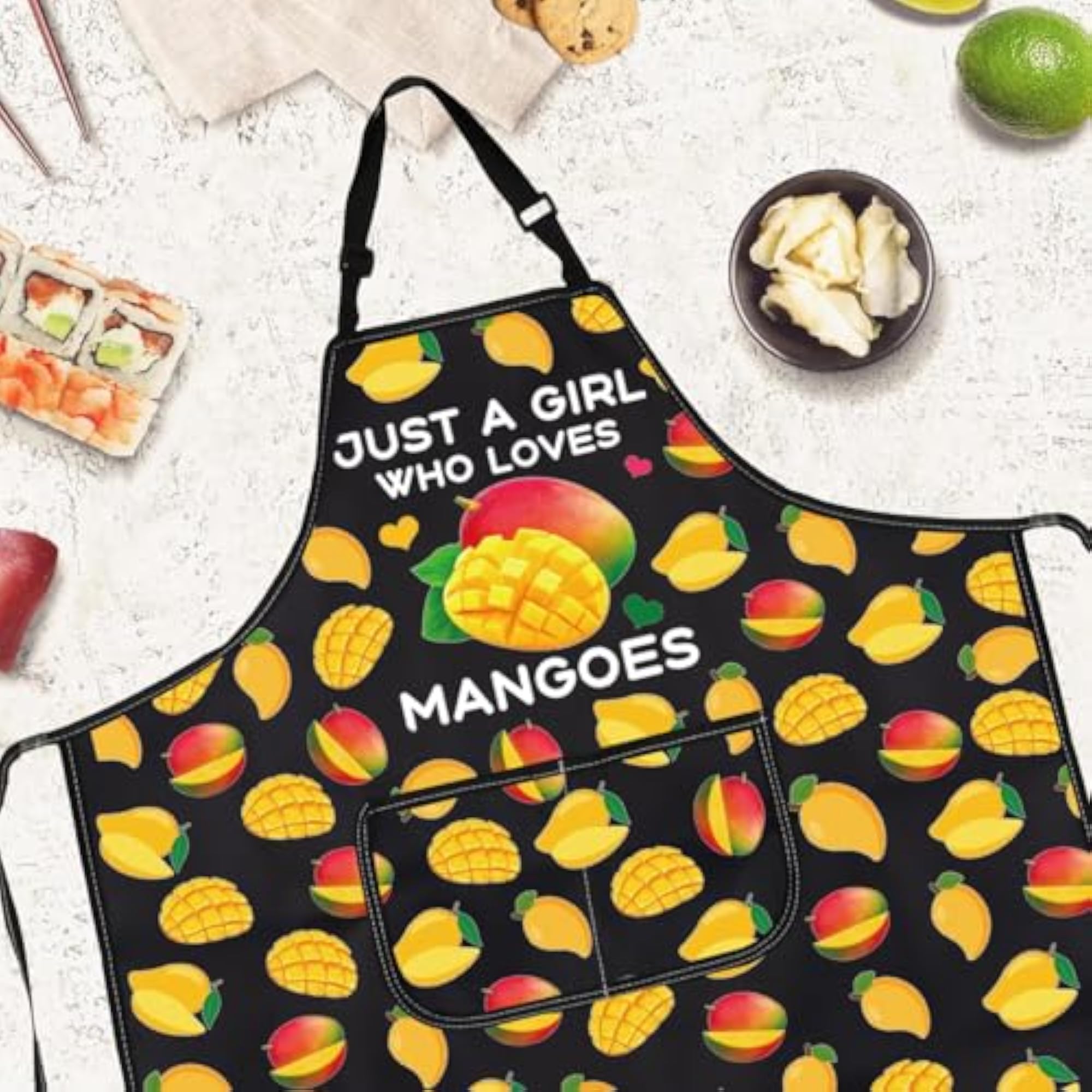 Just a Girl Who Loves Mangoes Kitchen Apron