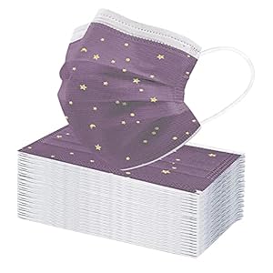 Stay&me Elegant 10/20/50/100 stuks volwassenen 3-laags beschermend masker van kant, 3-laags mond- en neusbescherming, stofdicht, mond- en neusbedekking, ademend, mondbescherming voor dames en heren (100 stuks, D)