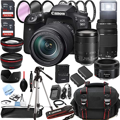 Canon EOS 90D Cámara DSLR con lentes y accesorios miniatura 1
