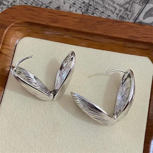 Clamshell Hoop Earrings for Women Statement Unique Seashell Earring 925 Sterling Silver Shell Stud Earrings Coastal Cowgirl Jewelry3