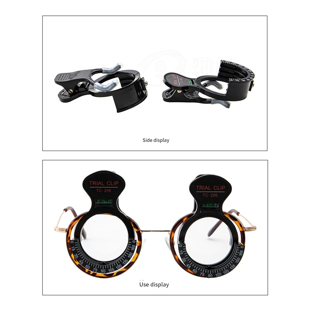 de Prueba TC-206 Clip Optometría Monocular de Prueba Óptica Soporte Instrumento Oftálmico (2 Piezas) A