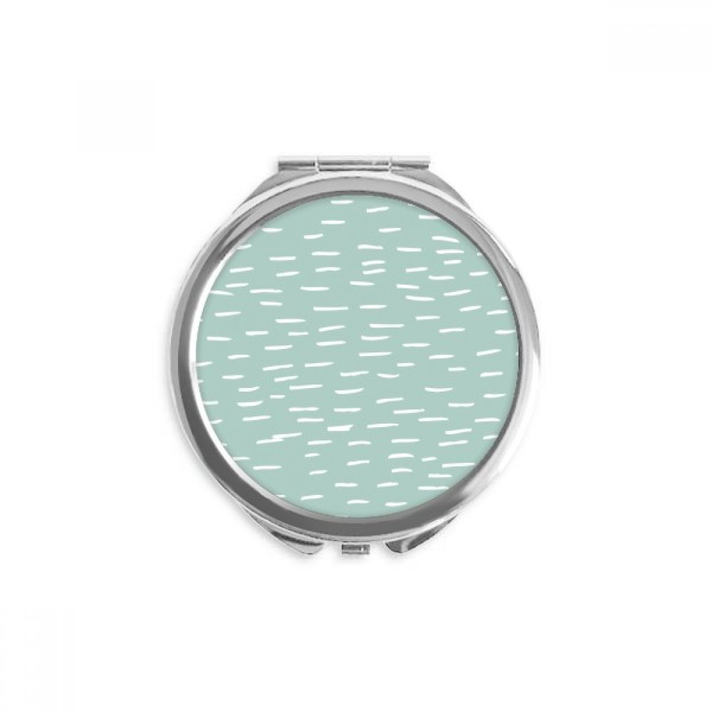 Espejo redondo portátil de mano DIYthinker con diseño abstracto para maquillaje 5