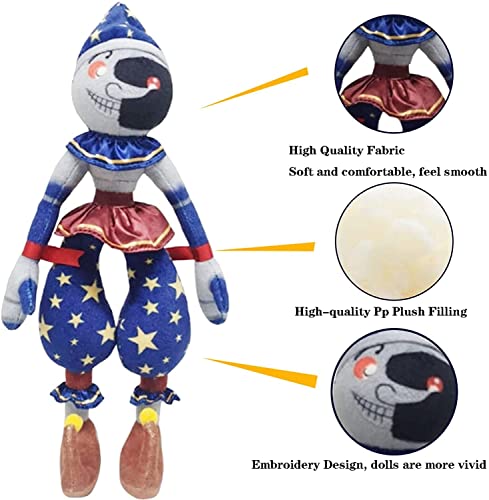 Ulthool Sun Moondrop Plush, Fnaf Security Breach Clown Figure, 2Pcs 11In Sundrop Moondrop Plushies Toy For Kids And Game Fans Gift (Sun&Moon Clown 2Pcs) #TOP6